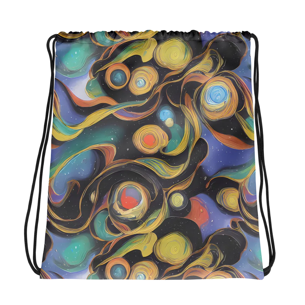 Planetary Ribbons on Drawstring Bag — Photo