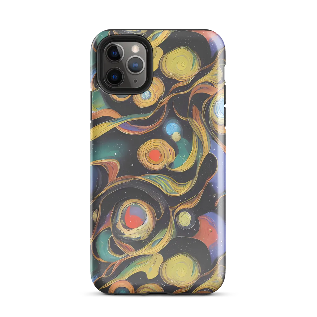 Planetary Ribbons on Tough Case for iPhone® — Front