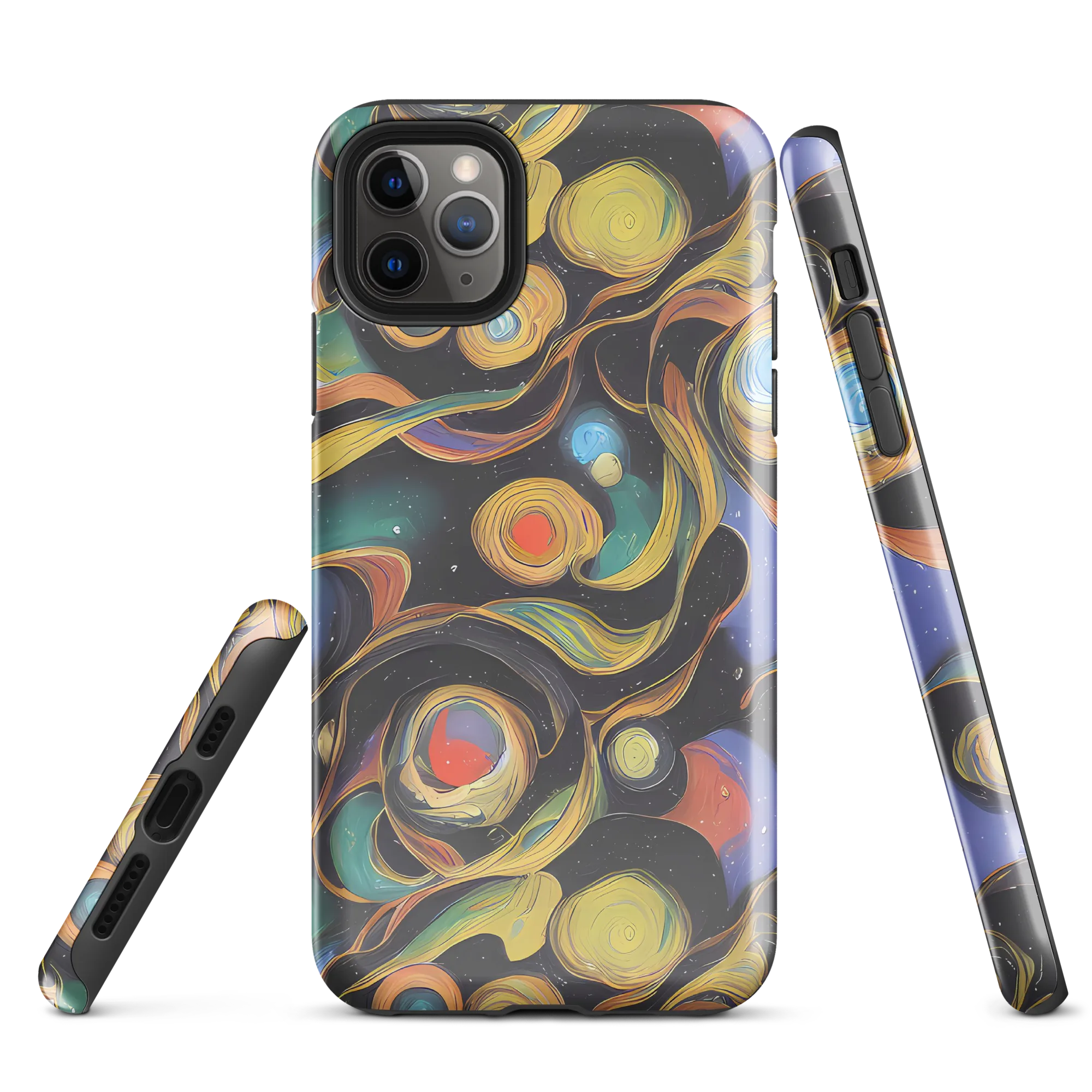 Planetary Ribbons on Tough Case for iPhone® — Front