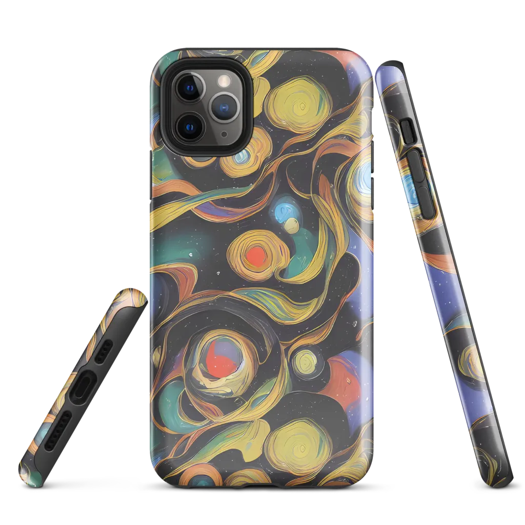 Planetary Ribbons on Tough Case for iPhone® — Front