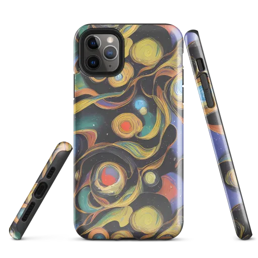 Planetary Ribbons on a Tough Case for iPhone®