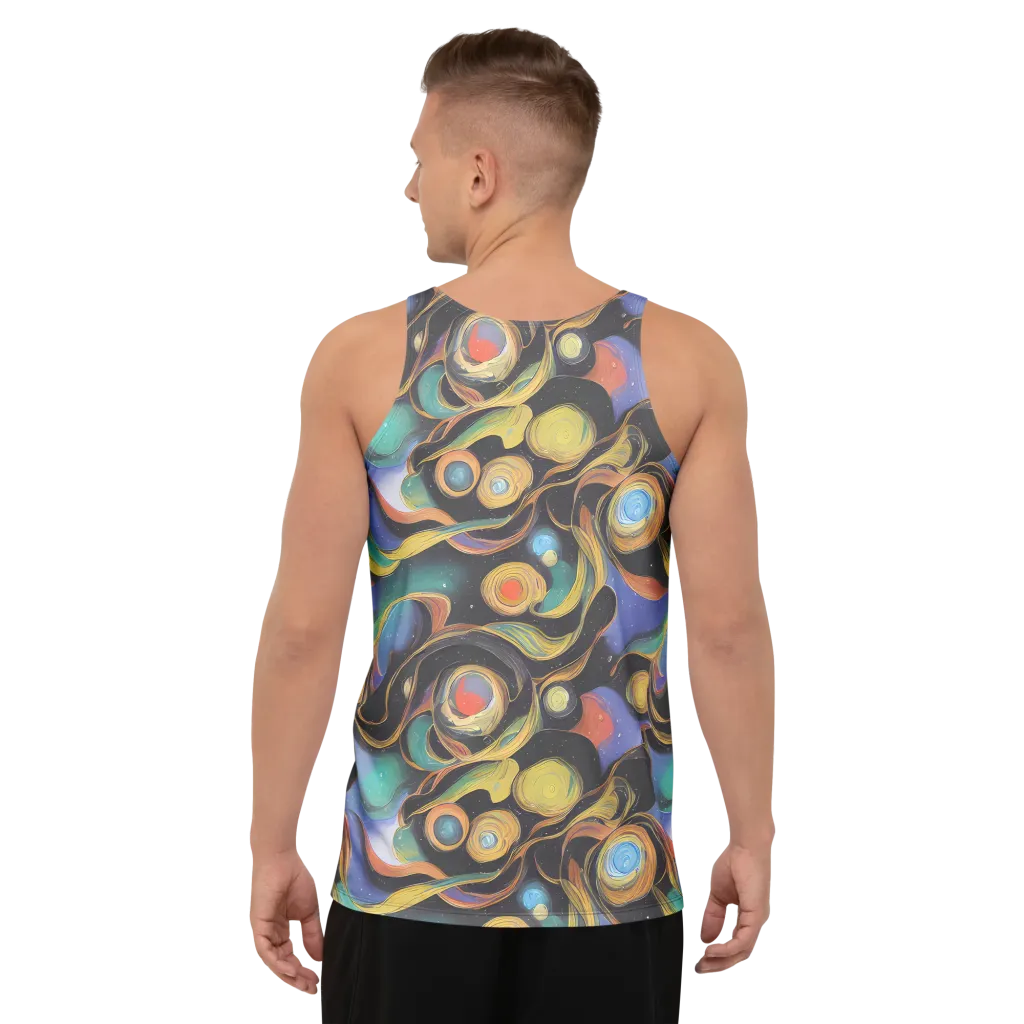 Planetary Ribbons on Men's Tank Top — Back