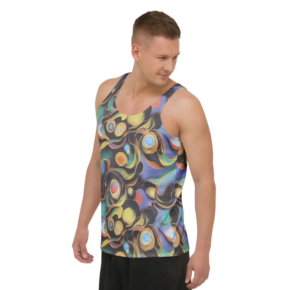 Planetary Ribbons on Men's Tank Top — Left Front