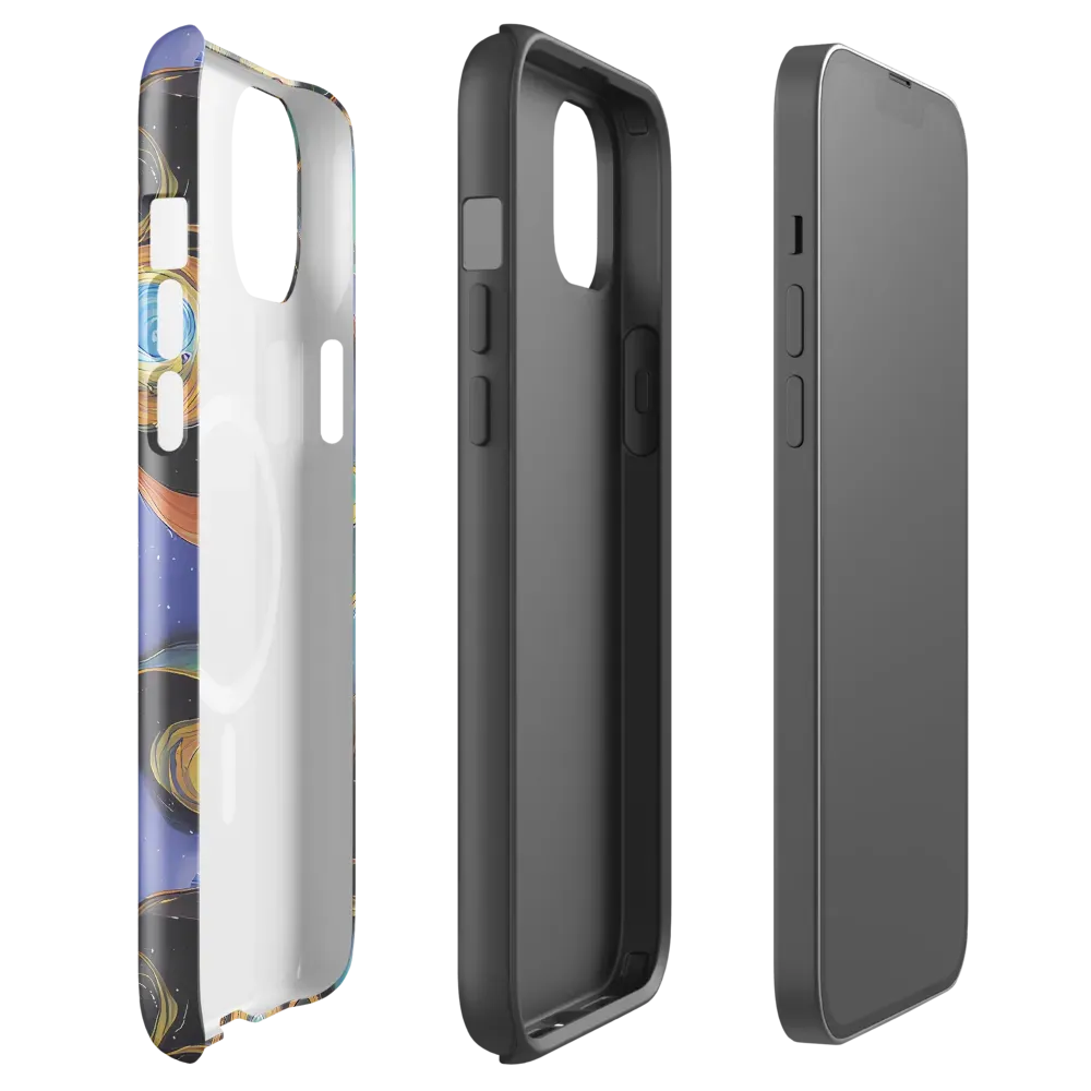 Planetary Ribbons on MagSafe Tough Case for iPhone® — Front