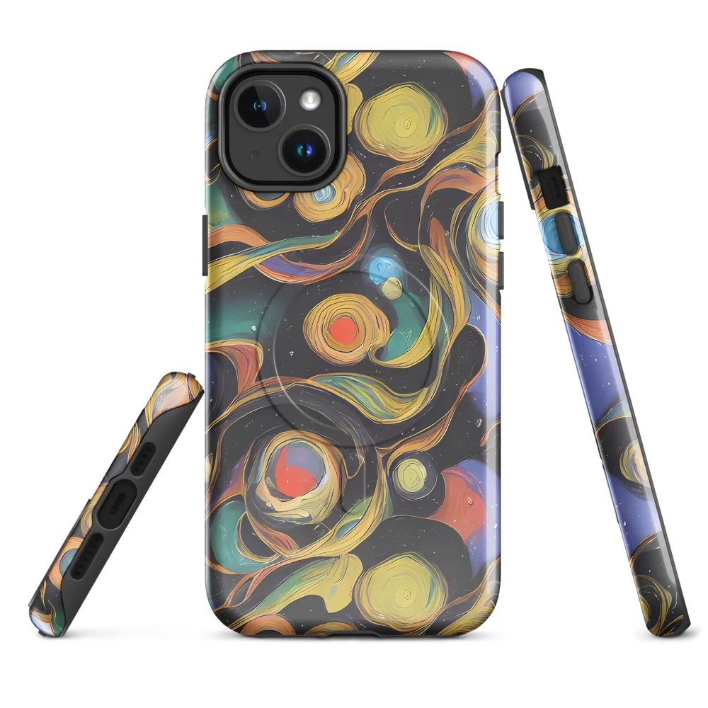 Planetary Ribbons on MagSafe Tough Case for iPhone® — Front