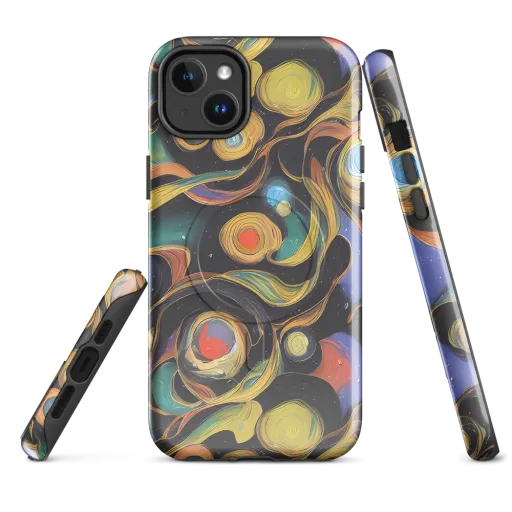 Planetary Ribbons on a MagSafe Tough Case for iPhone®