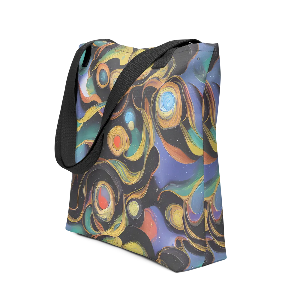 Planetary Ribbons on Tote Bag — Front
