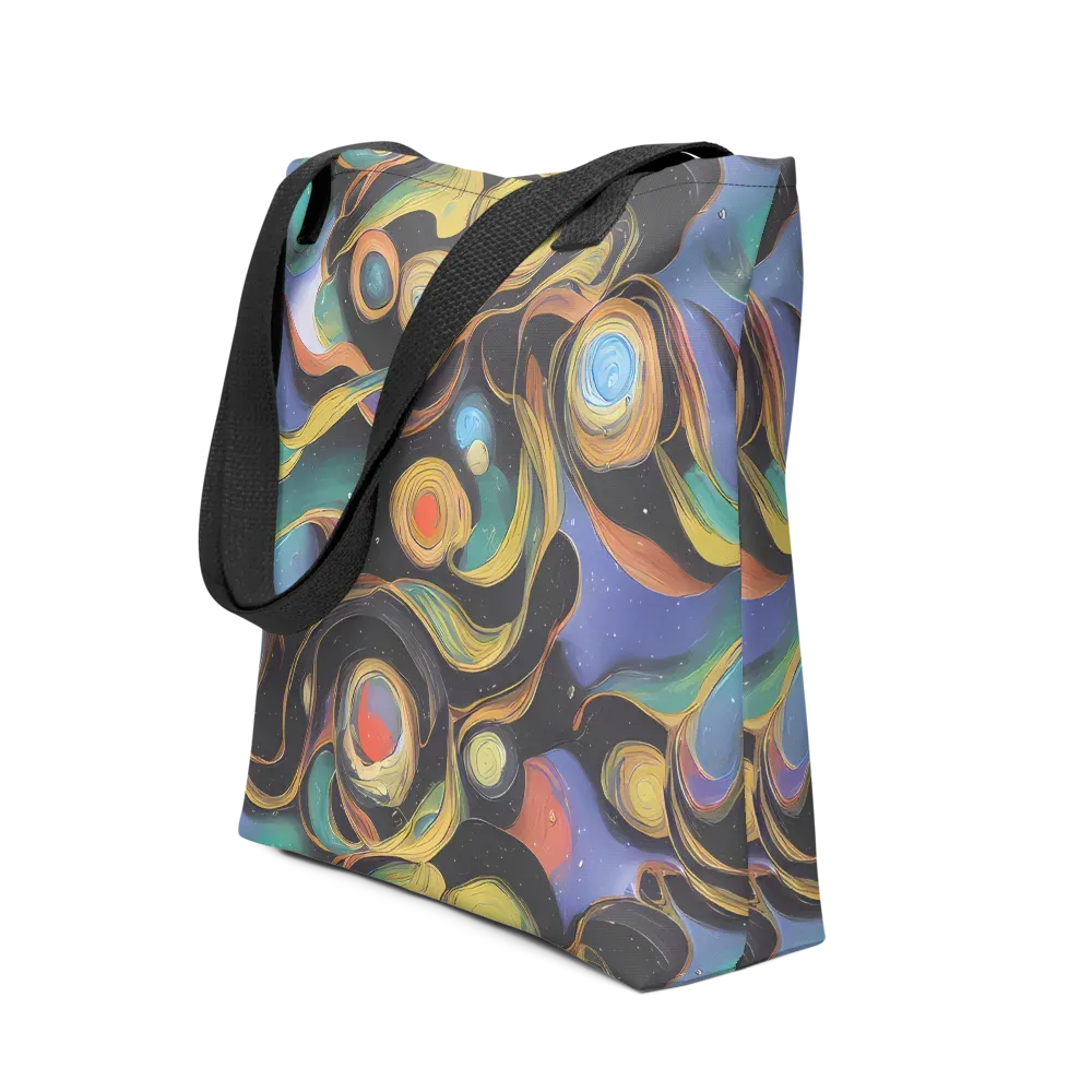 Planetary Ribbons on Tote Bag — Front