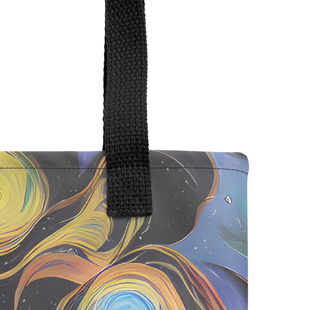 Planetary Ribbons on Tote Bag — Product details