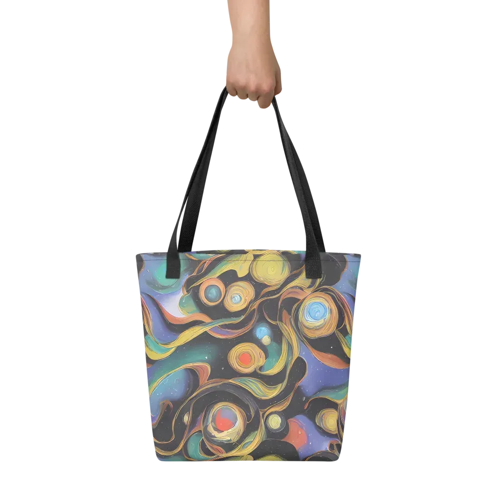 Planetary Ribbons on Tote Bag — Front