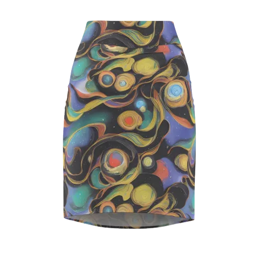 Planetary Ribbons on a Pencil Skirt