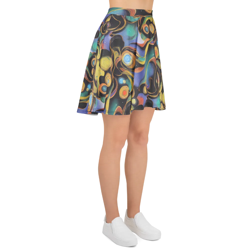 Planetary Ribbons on Skater Skirt — Right