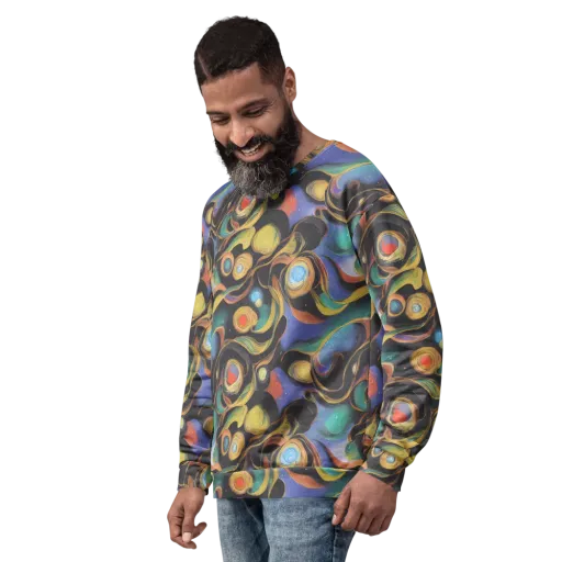 Planetary Ribbons on a Sweatshirt
