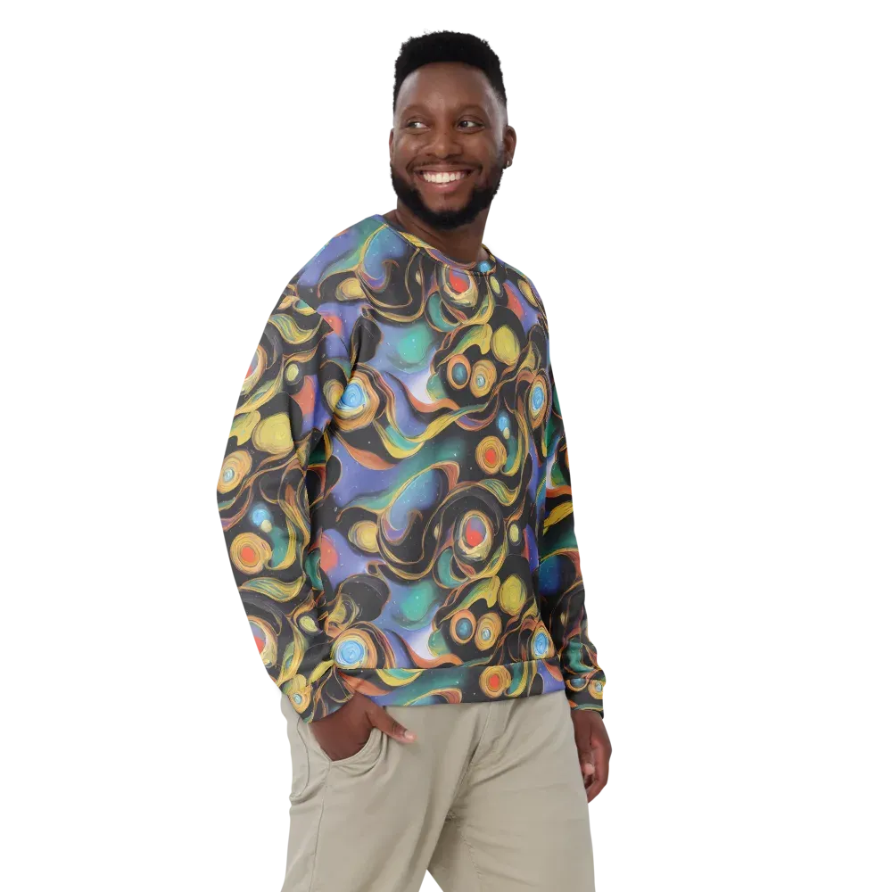 Planetary Ribbons on Sweatshirt — Front