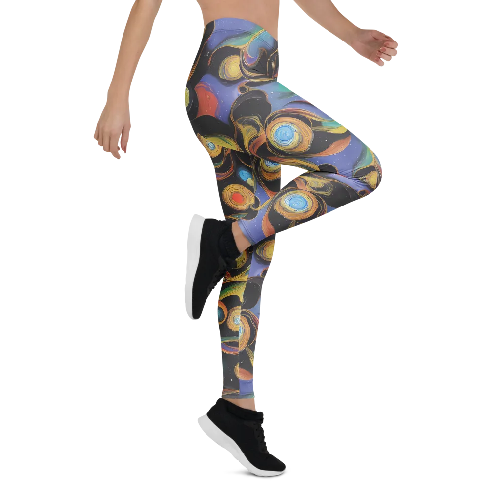Planetary Ribbons on Leggings — Right