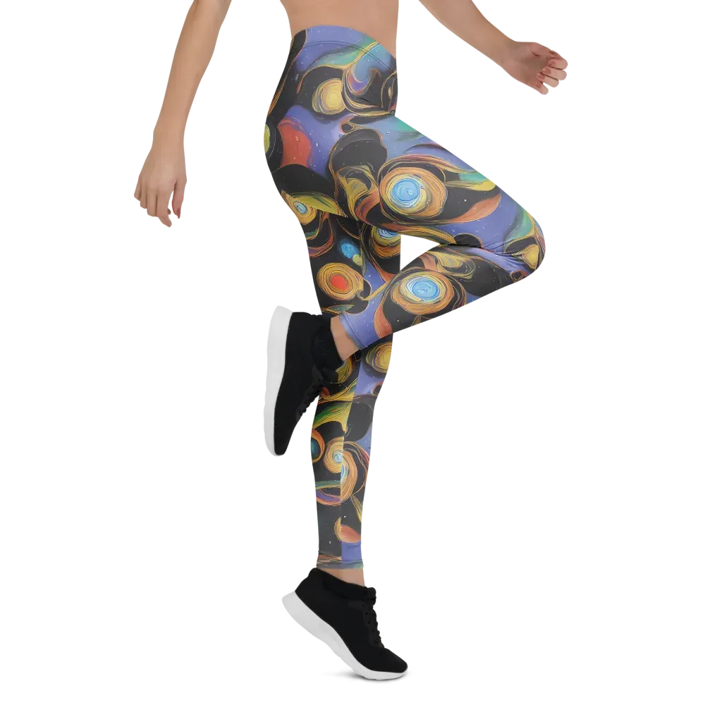 Planetary Ribbons on Leggings — Right