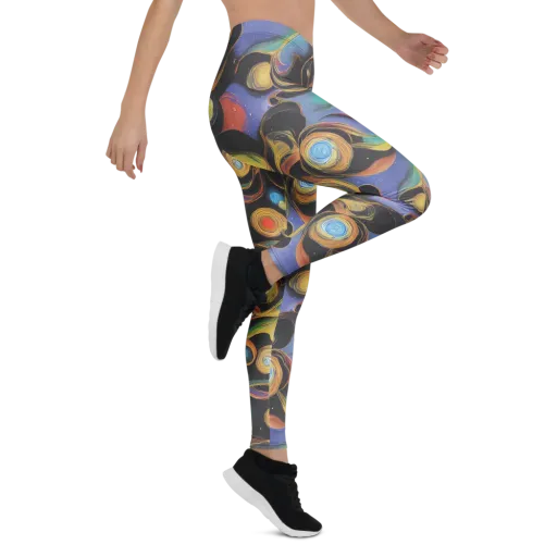 Planetary Ribbons on a Leggings