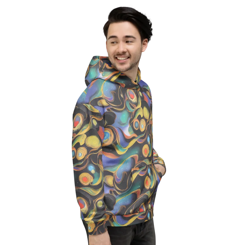 Planetary Ribbons on Hoodie — Right