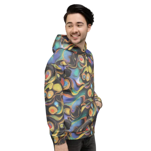 Planetary Ribbons on a Hoodie