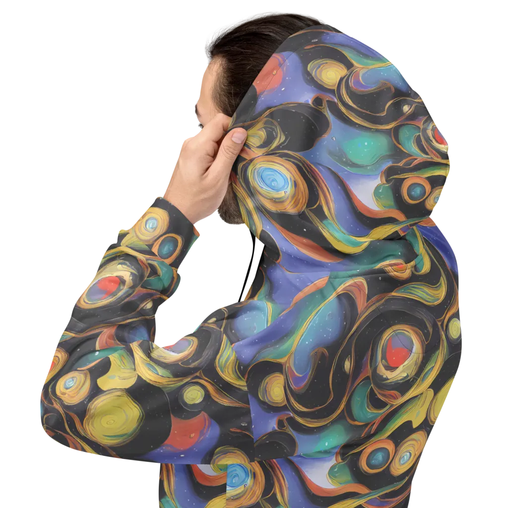 Planetary Ribbons on Hoodie — Back