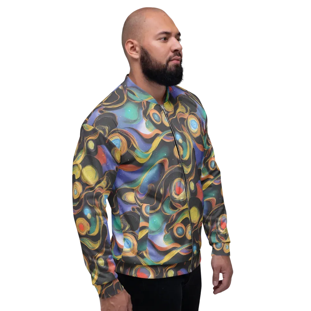Planetary Ribbons on Bomber Jacket — Right