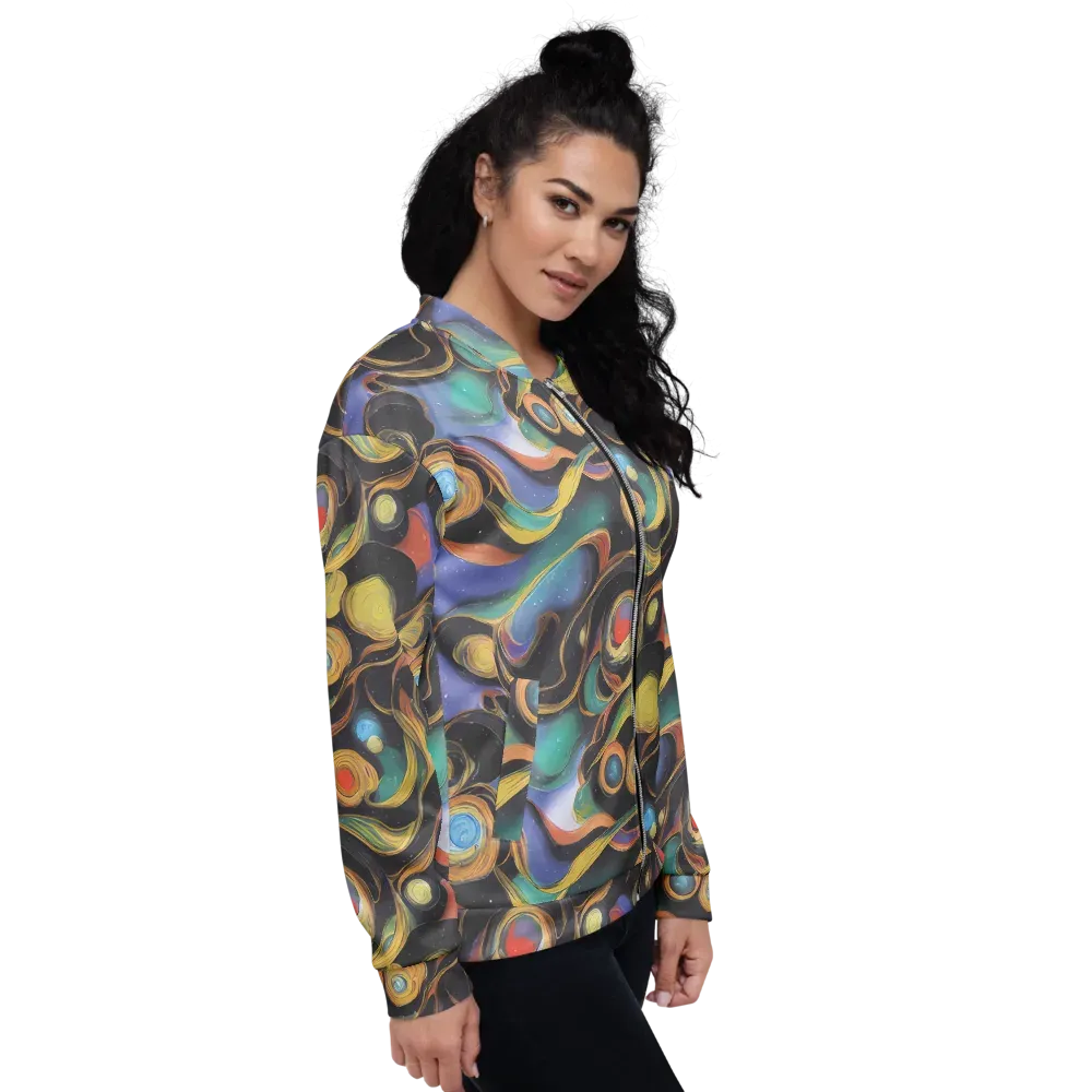 Planetary Ribbons on Bomber Jacket — Right