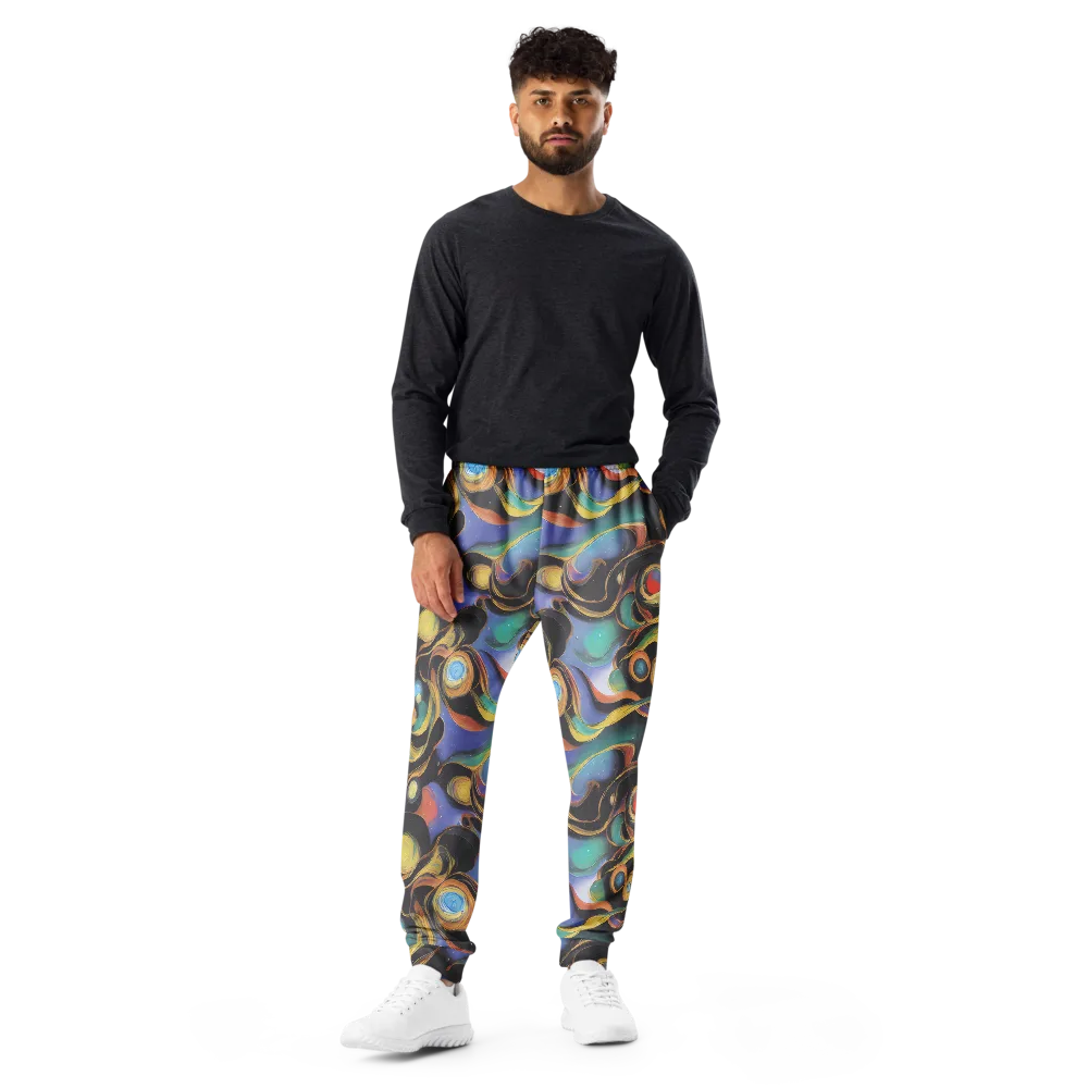 Planetary Ribbons on Men's Joggers — Front