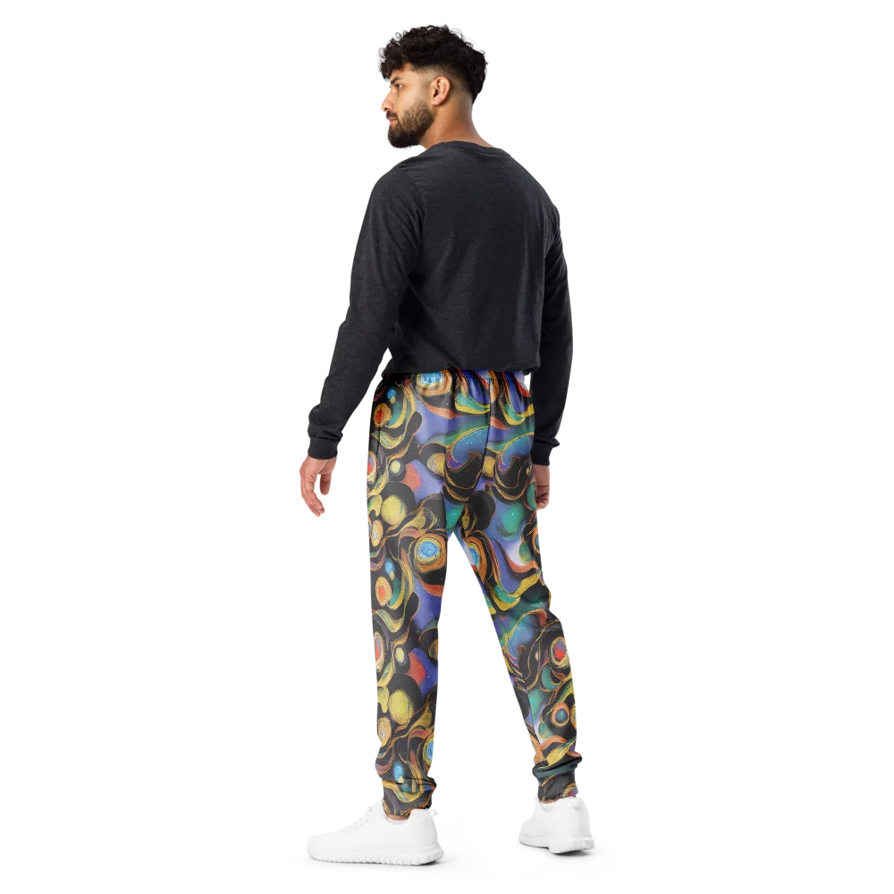Planetary Ribbons on Men's Joggers — Back