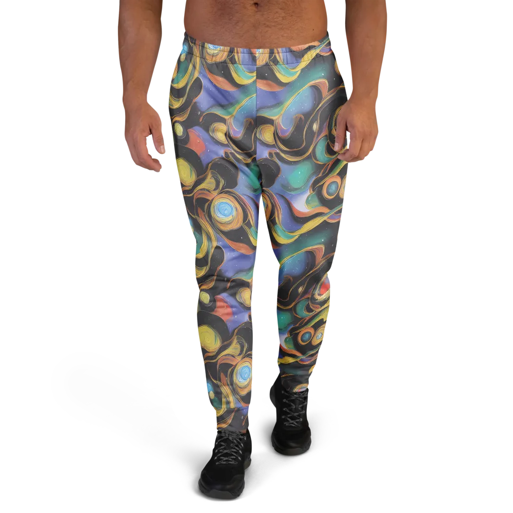Planetary Ribbons on Men's Joggers — Front
