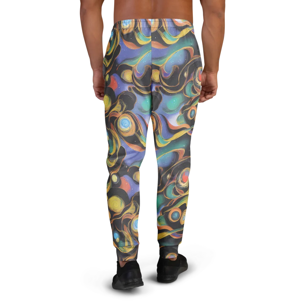 Planetary Ribbons on Men's Joggers — Back