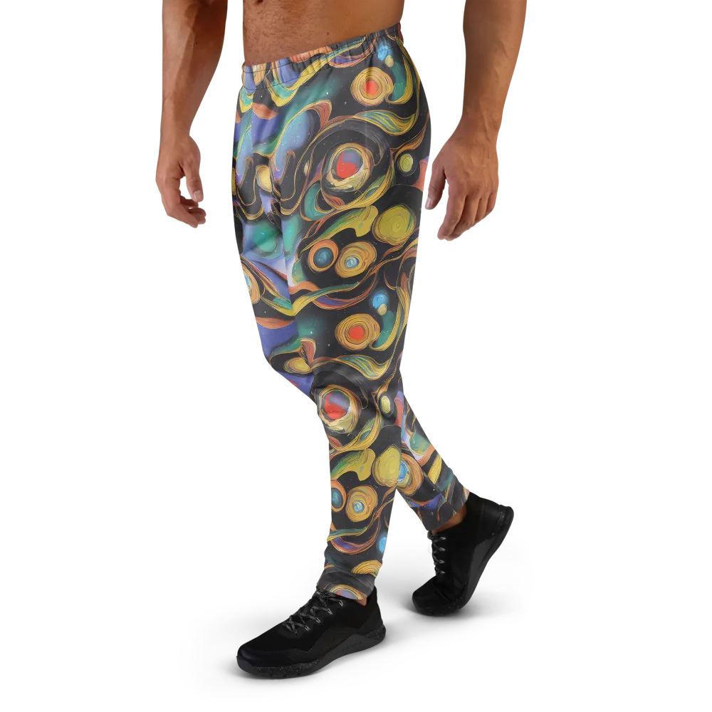 Planetary Ribbons on Men's Joggers — Left