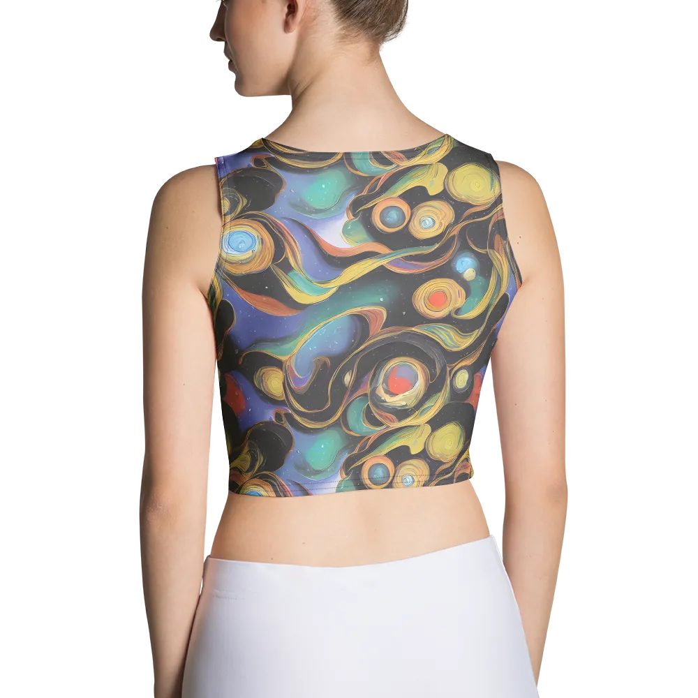 Planetary Ribbons on Crop Top — Back