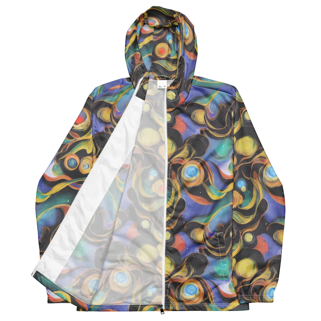 Planetary Ribbons on Men's Windbreaker — Front