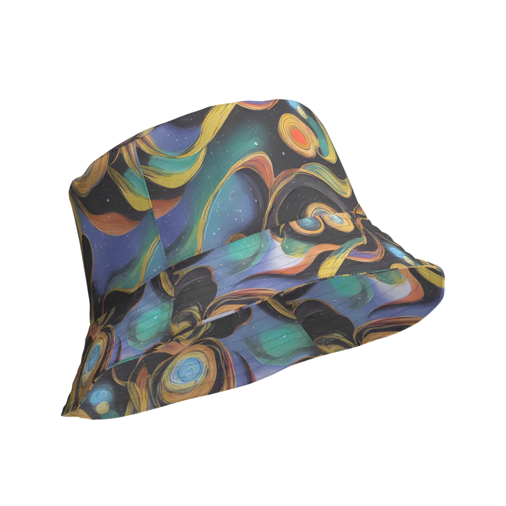 Planetary Ribbons on Reversible Bucket Hat — Product details Outside