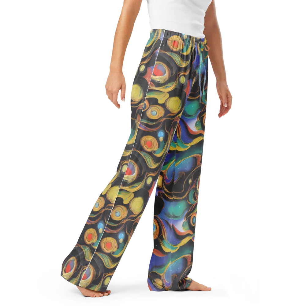 Planetary Ribbons on Women's Pajama Pants — Right Front