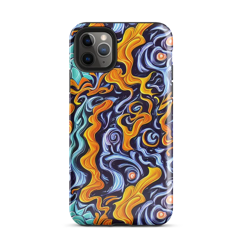 Midnight Fireflow on Tough Case for iPhone® — Front