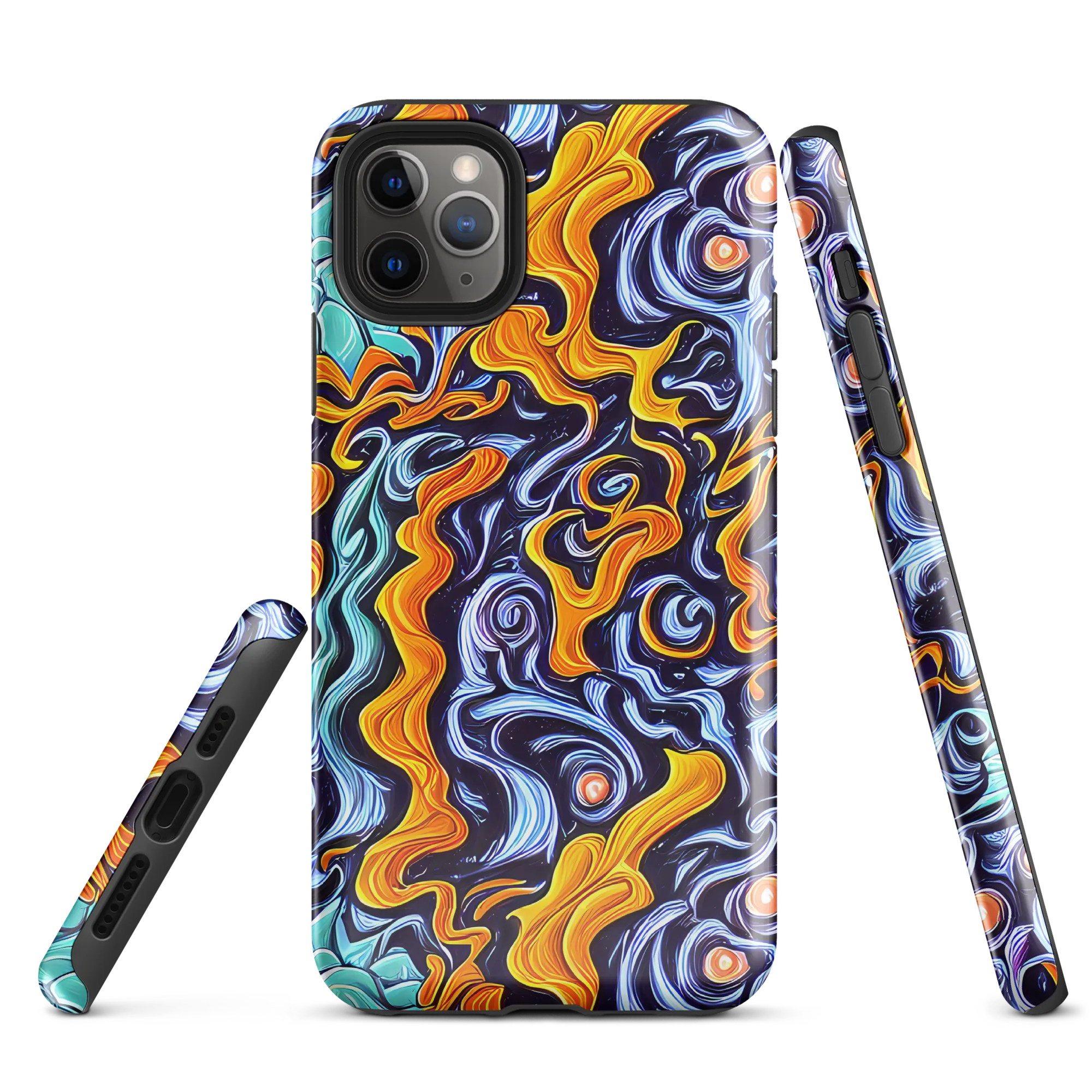 Midnight Fireflow on Tough Case for iPhone® — Front