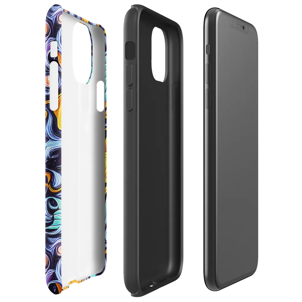 Midnight Fireflow on Tough Case for iPhone® — Right