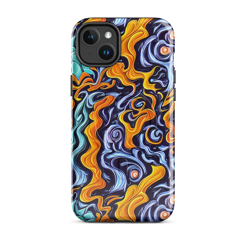 Midnight Fireflow on MagSafe Tough Case for iPhone® — Front