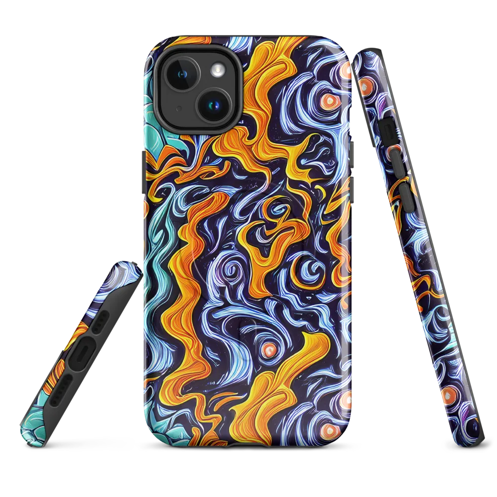 Midnight Fireflow on MagSafe Tough Case for iPhone® — Front