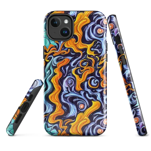 Midnight Fireflow on a MagSafe Tough Case for iPhone®