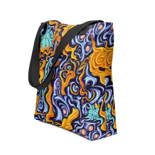 Midnight Fireflow on a Tote Bag