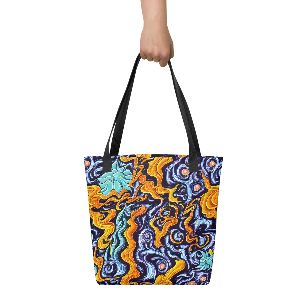 Midnight Fireflow on Tote Bag — Front