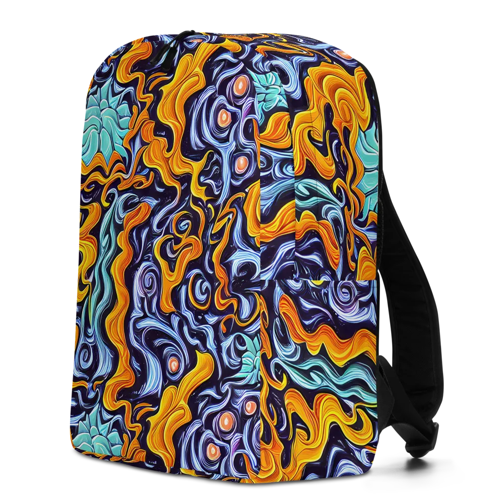 Midnight Fireflow on Minimalist Backpack — Left