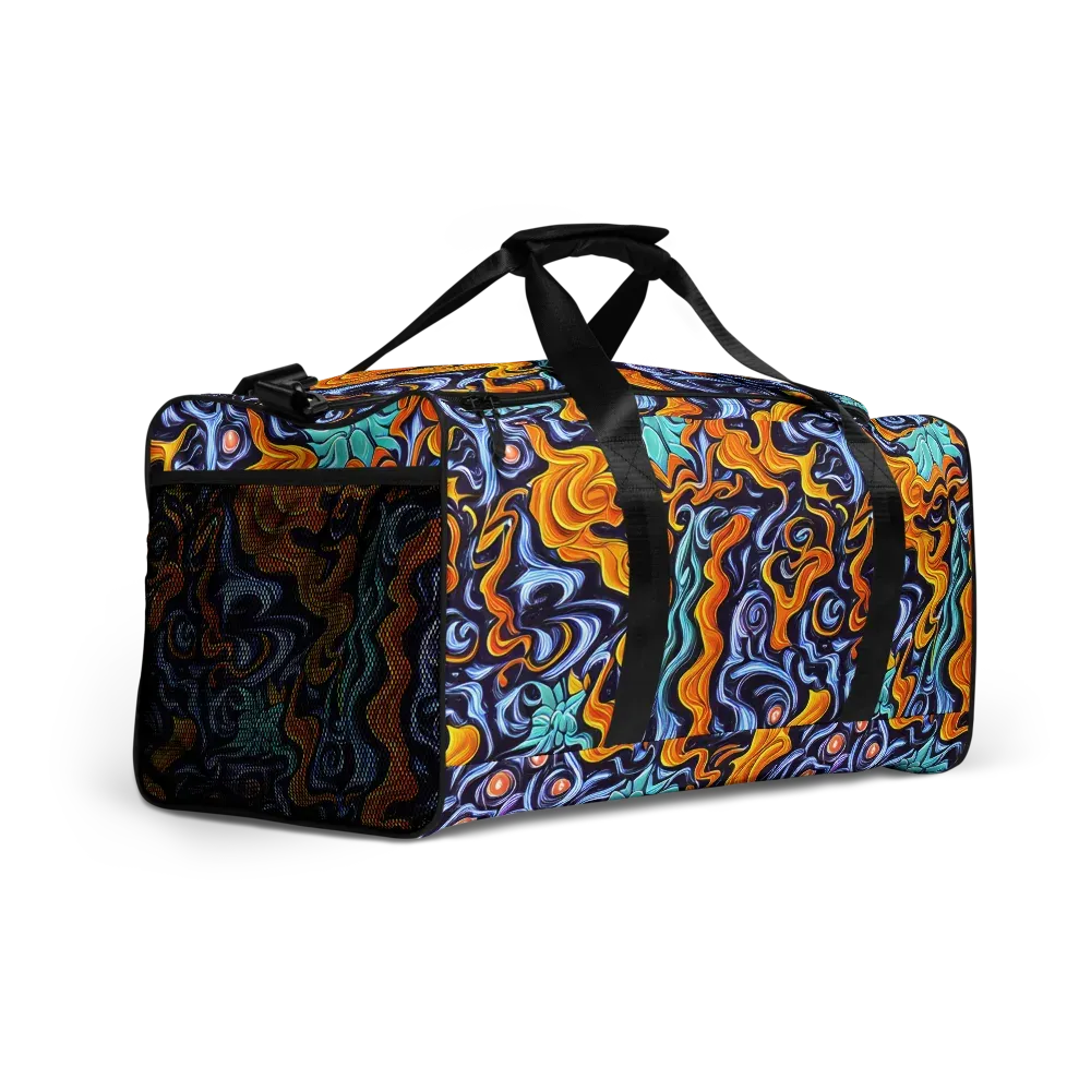 Midnight Fireflow on Duffle Bag — Right Front