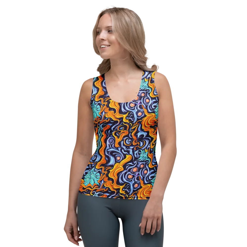 Midnight Fireflow on Women's Tank Top — Front