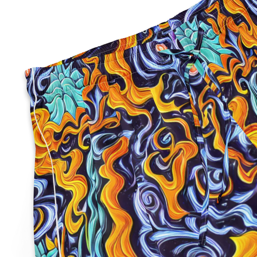 Midnight Fireflow on Women's Pajama Shorts — Product details