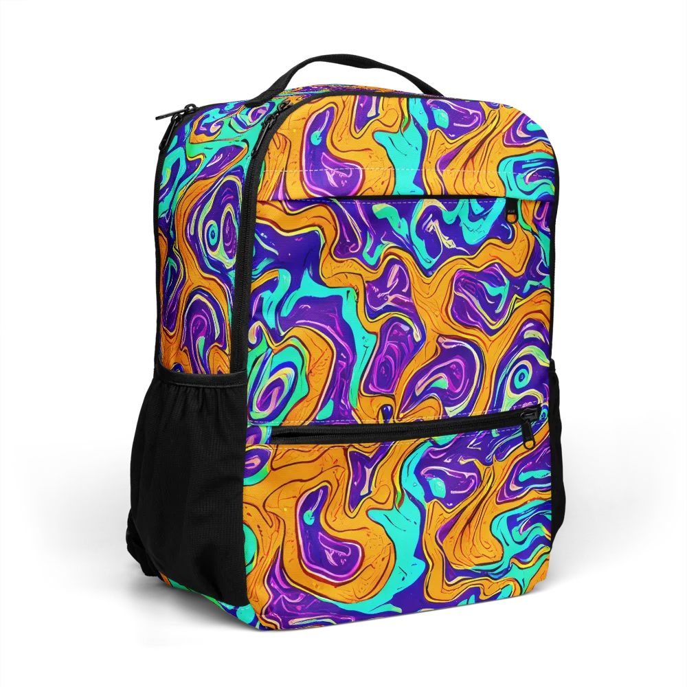 Plasma Swirl on Utility Backpack — Right Front