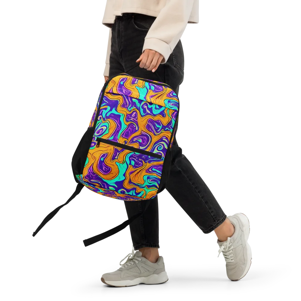 Plasma Swirl on Utility Backpack — Front