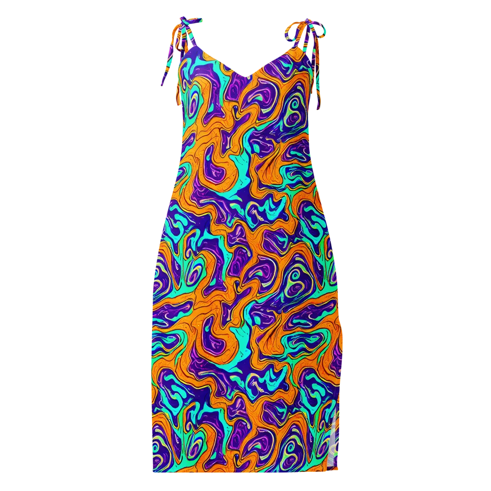 Plasma Swirl on Slip Dress — Front